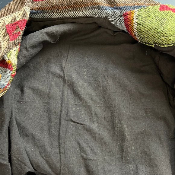 Vintage Western Bohemian Jacket Duffle Wood Toggle Coat Boho Aztec Boho Handmade - Picture 6 of 7